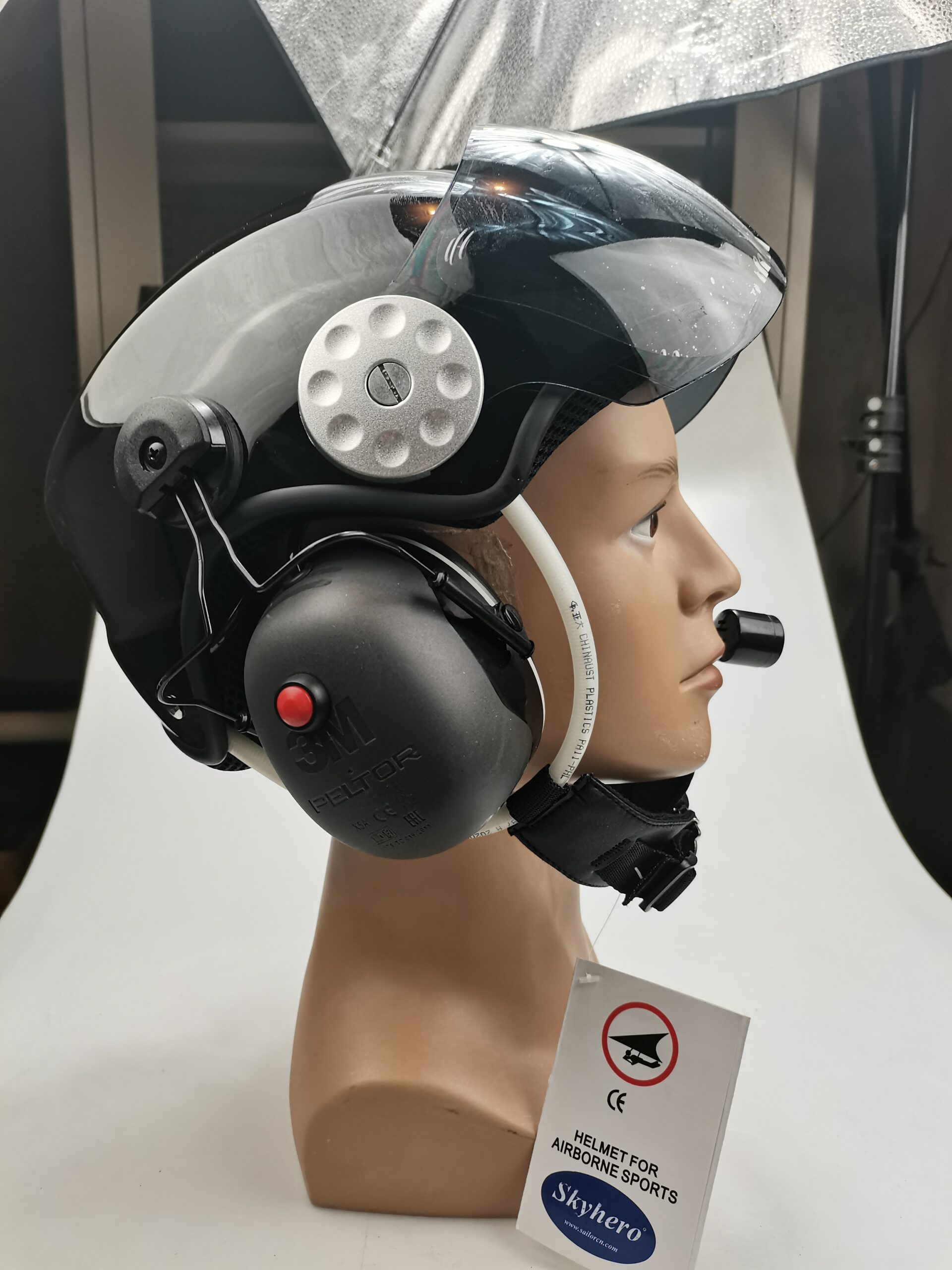 capacete com fonia GD- K03-XLR